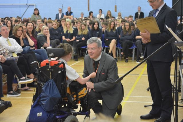 AD presenting prizes at Marlborough School.jpg
